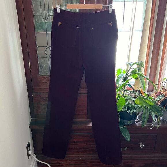 Vintage 80s/90s Jordache Cranberry Corduroy Pants High Rise Bootcut 34L Heritage - Picture 9 of 17